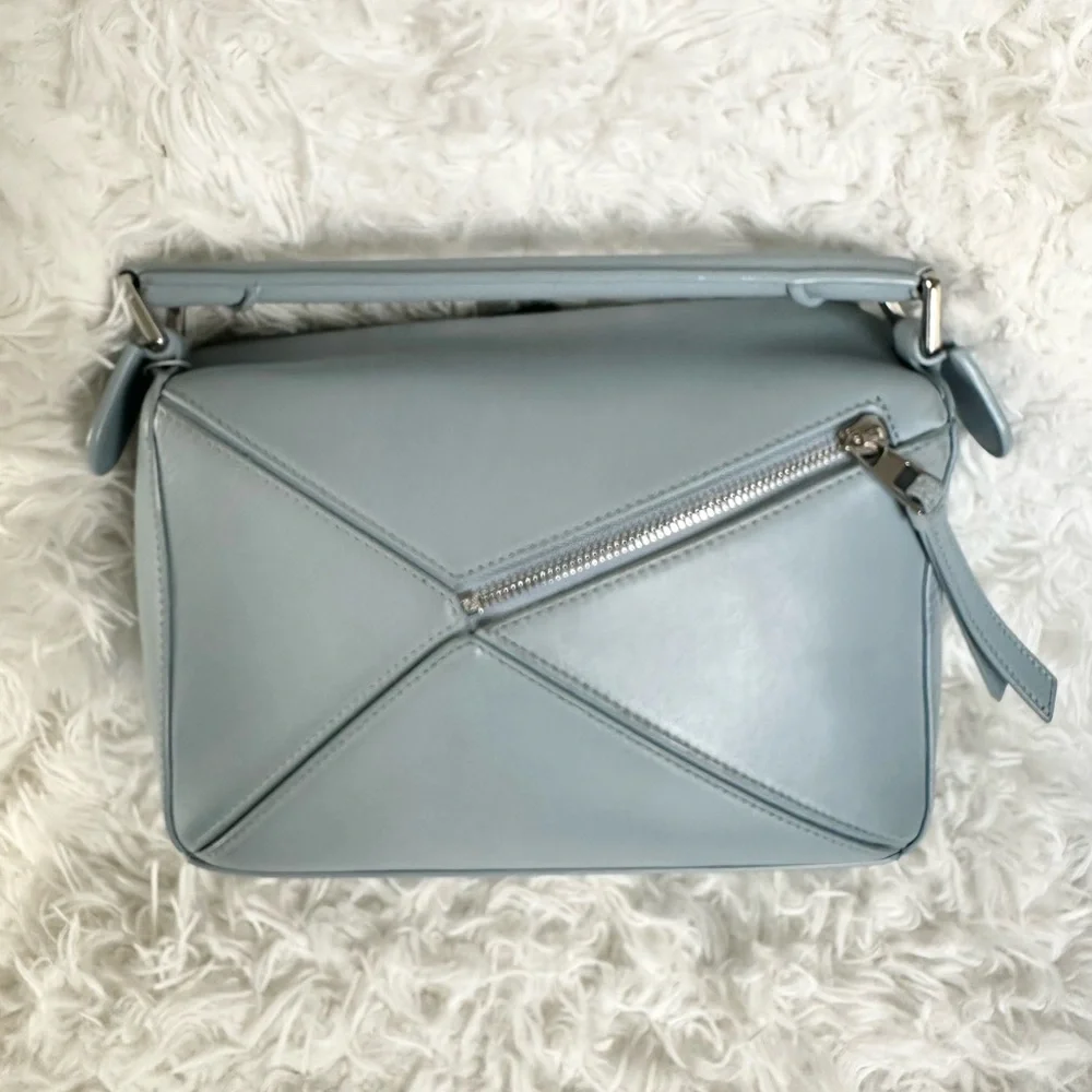 Loewe Puzzle Small Blue Bag - Picture 2 of 13
